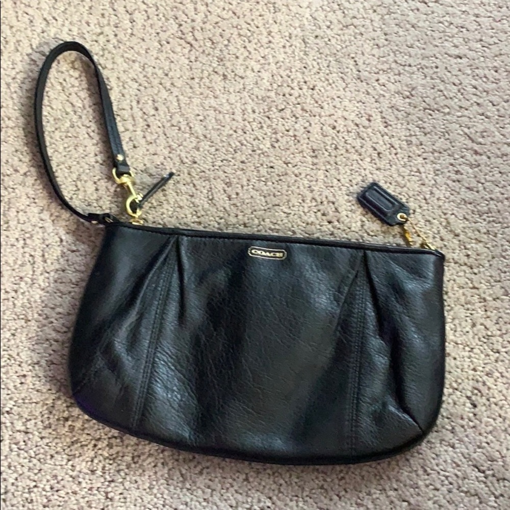 Black Coach wristlet